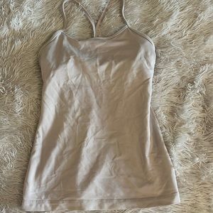 Pale Pink Lululemon Y tank top